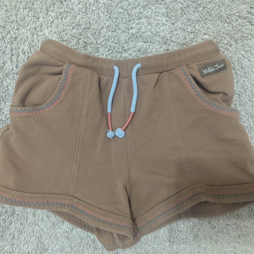 Matilda Jane Brown Casual Shorts Elastic Waistband Soft Fabric